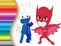 खेल PJ Masks के लिए रंगिंग पुस्तक ऑनलाइन