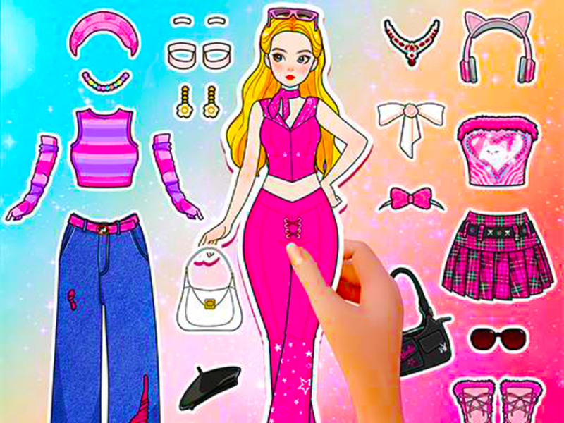 खेल पेपर डॉल डायरी: डिसी अप DIY ऑनलाइन