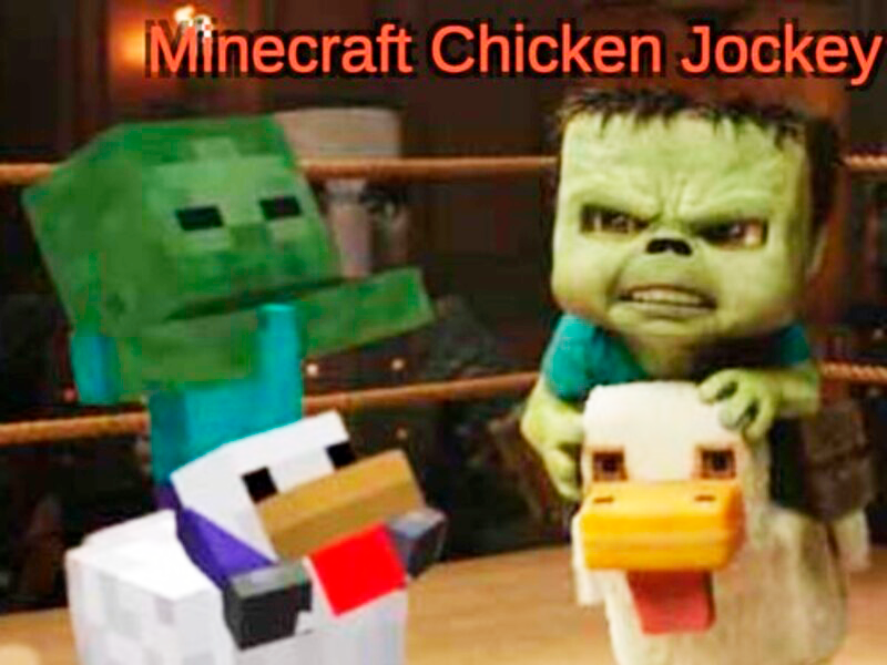 खेल Minecraft चिकन जॉकी ऑनलाइन