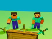 खेल Noob बनाम प्रो लेकिन चाकू मीनक्राफ्ट मारा ऑनलाइन