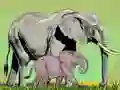 खेल जंगली जानवर और उनके बच्चे ऑनलाइन