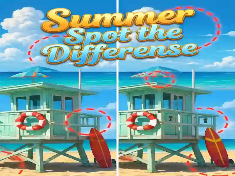 खेल Summer Spot the Differense ऑनलाइन