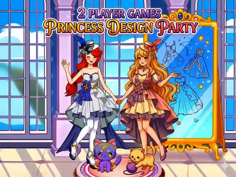 खेल 2 Player Games Princess Design Party ऑनलाइन