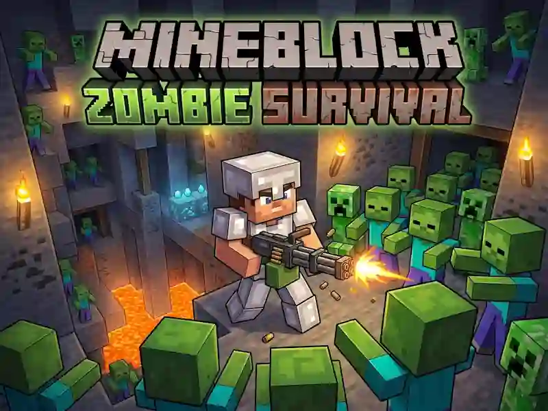 खेल Mineblock Zombie Survival ऑनलाइन
