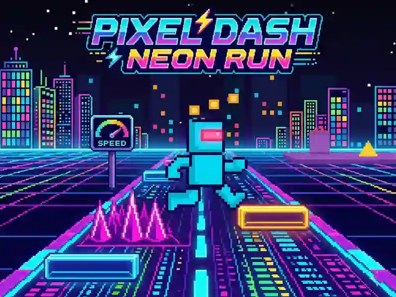 खेल Pixel Dash Neon Run ऑनलाइन