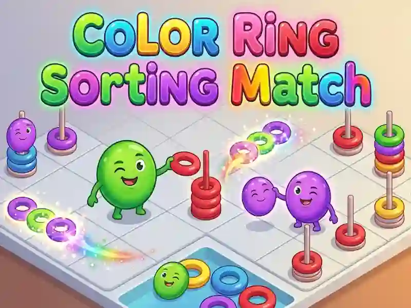 खेल Color Ring Sorting Match ऑनलाइन
