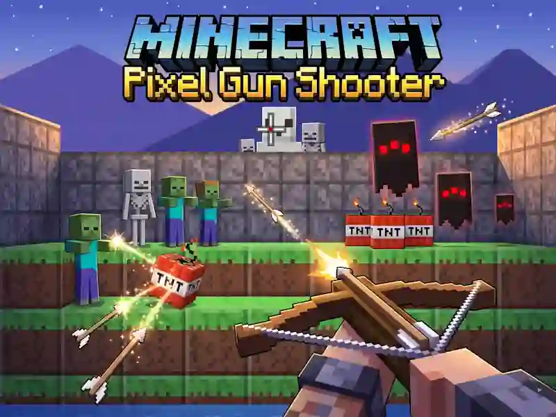 खेल Minecraft Pixel Gun Shooter ऑनलाइन