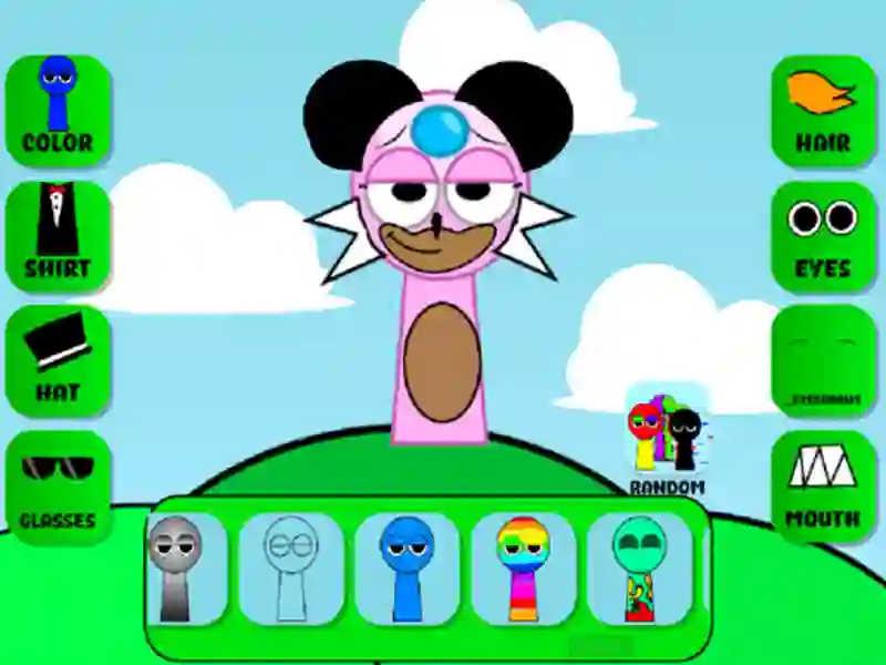 खेल स्पंकी चरित्र निर्माता ओसी ऑनलाइन