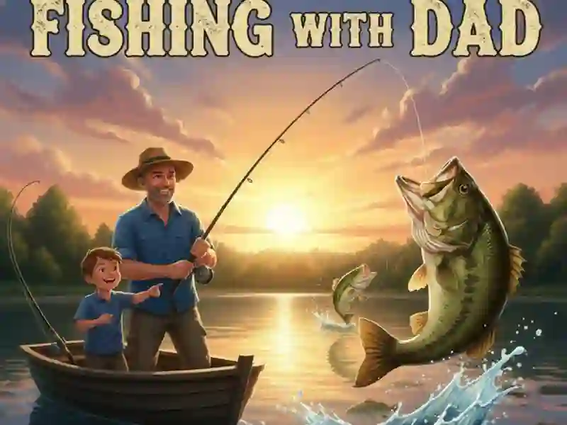 खेल पिताजी के साथ मछली पकड़ना ऑनलाइन