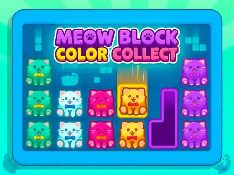 खेल Meow Block Color Collect ऑनलाइन