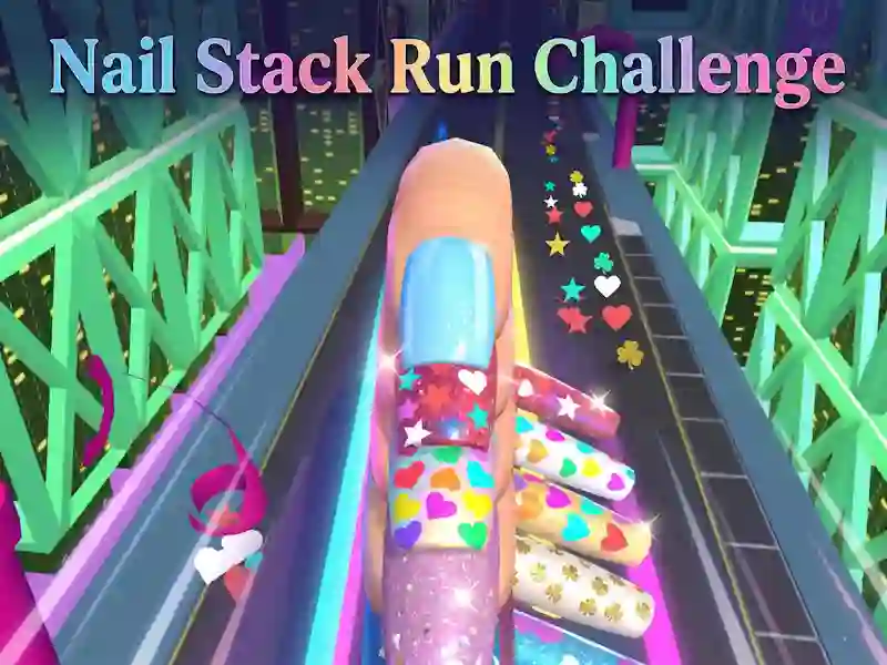 खेल Nail Stack Run Challenge ऑनलाइन