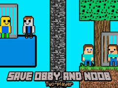 खेल Obby और Noob को बचाएं दो खिलाड़ी ऑनलाइन