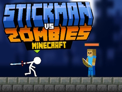 खेल स्टिक मैन बनाम ज़ोंबी Minecraft ऑनलाइन