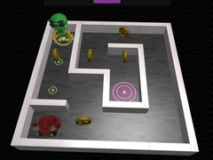 खेल 3D भूलभुलैया और रोबोट ऑनलाइन