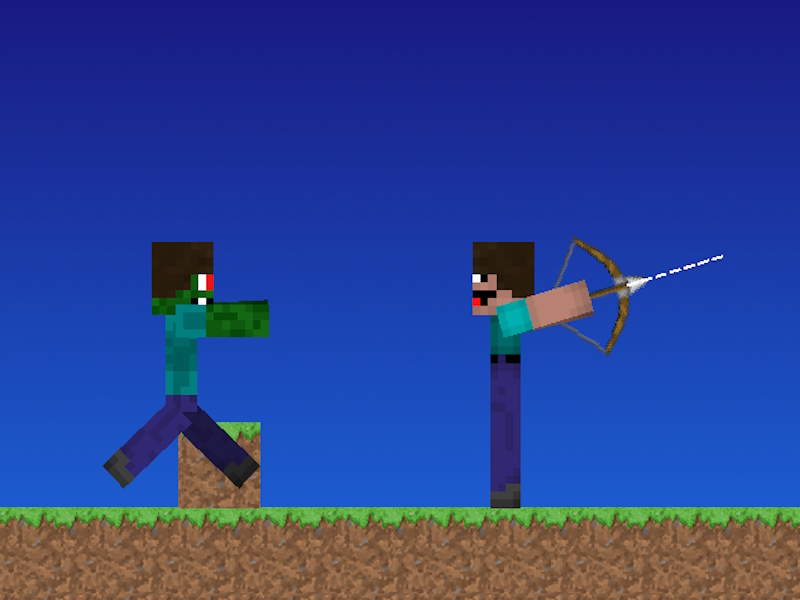 खेल Noob बनाम प्रो लेकिन तीरंदाज Minecraft ऑनलाइन